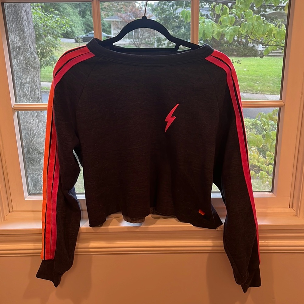 Aviator Nation cropped crew neck. Barely worn.